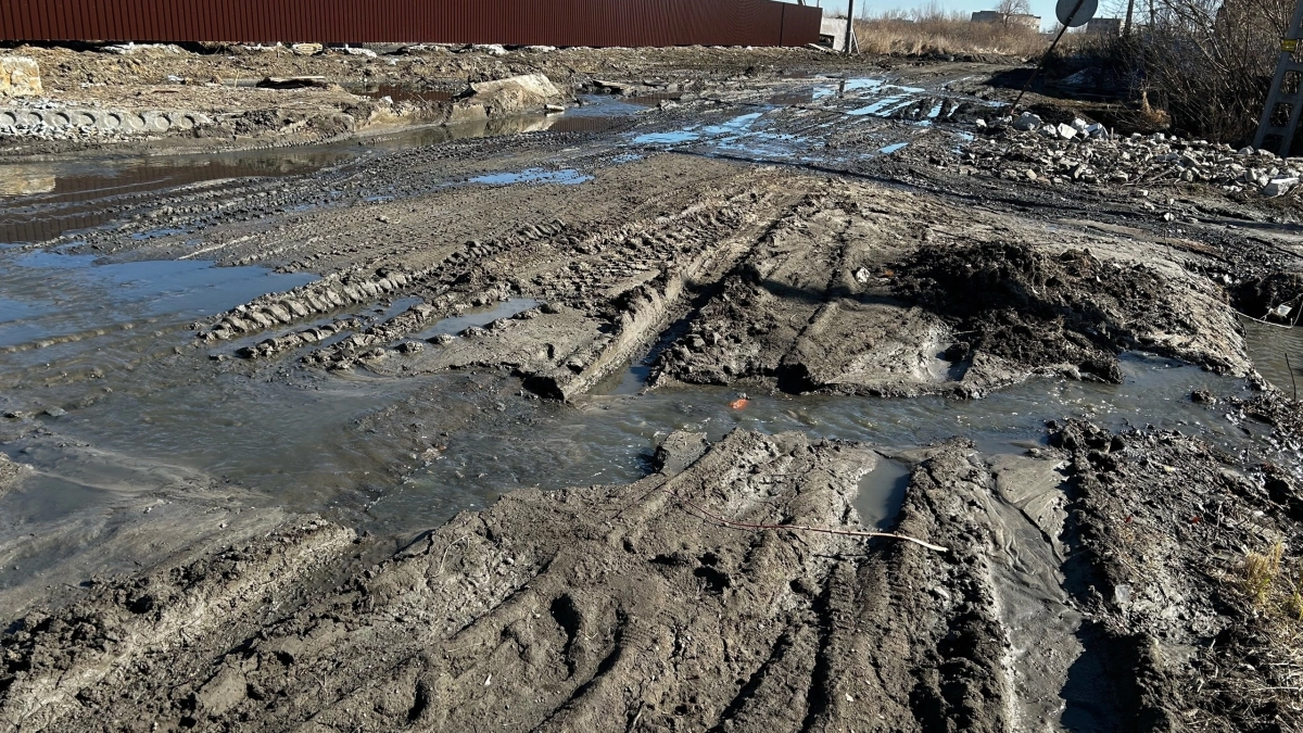 "Не пройти, не проехать": жители улицы Фурманова в Кургане жалуются на ужасные дороги