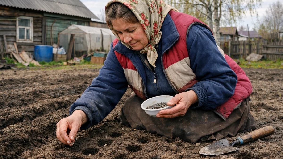 Закопайте эту семечку в огороде, уже в апреле: летом вы обомлеете от результата - достаточно сделать лунки по 10 сантиметров