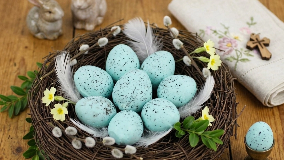 Зелень не нужна: окунаю яйца в этот настой — получается цвет Тиффани с серебристым отливом - пасхальная роскошь 2026