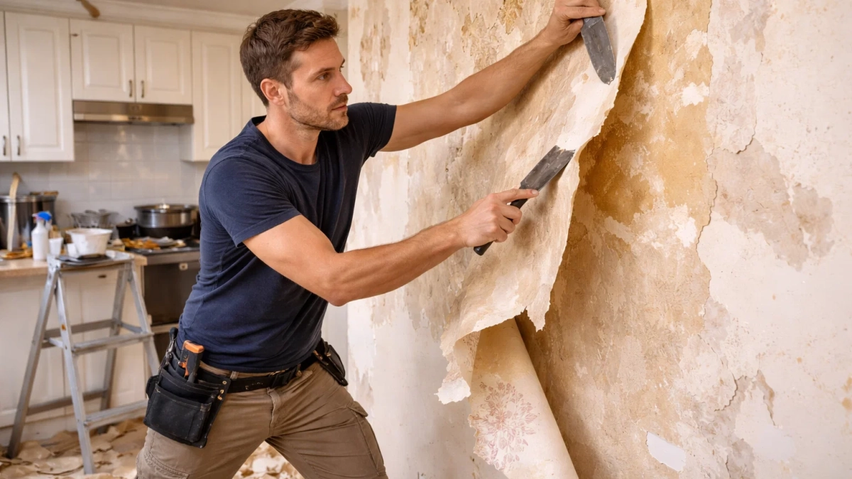 Ободрал обои и за копейки сделал новые стены: выбрал материал в 100 раз надежнее и красивее - без пыли и лишней мороки