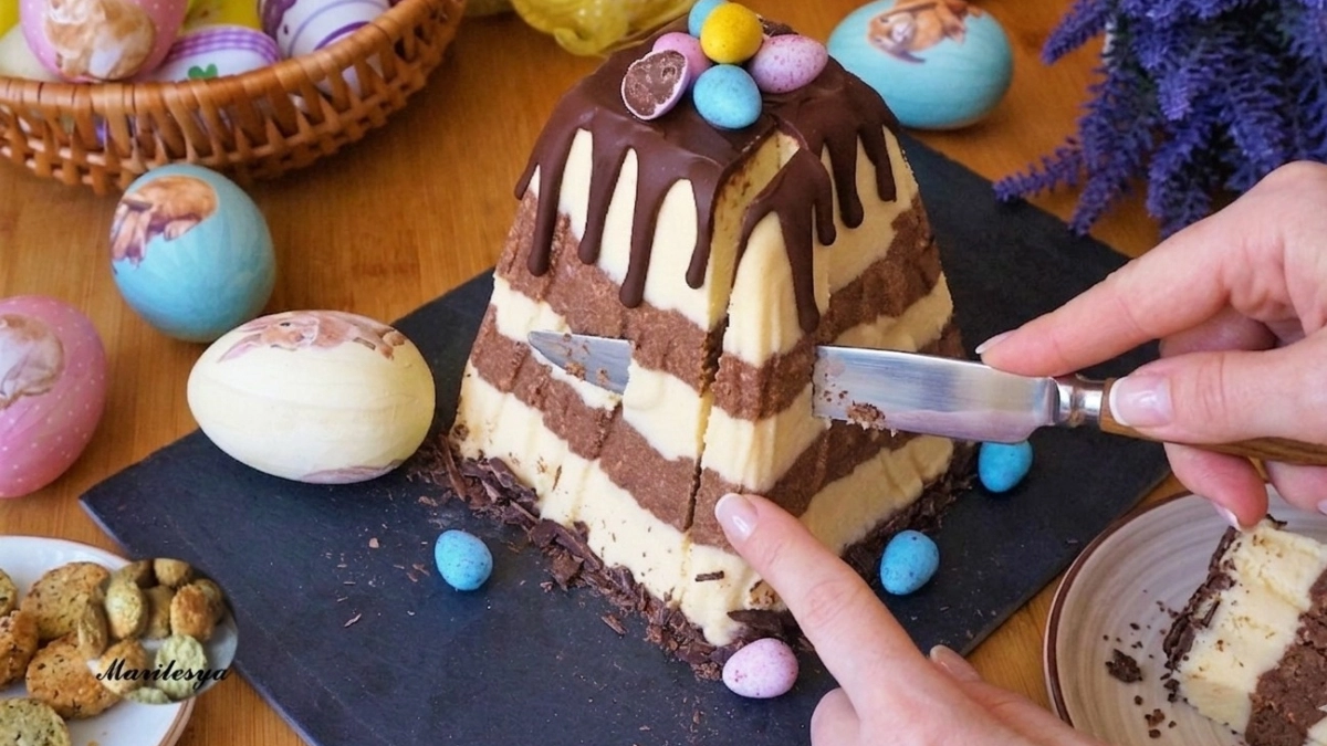 Пеку на Пасху ароматный кулич с шоколадными каплями на манной каше: влажный, пышный и пахнет весной - старинный семейный рецепт 