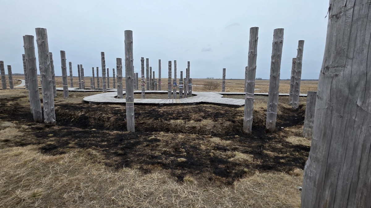 "Ни чести, ни совести": вандалы чуть не спалили курганский Стоунхендж