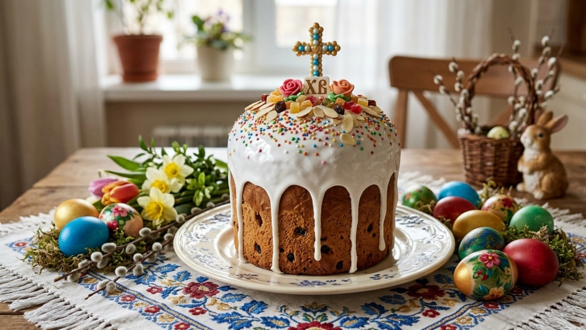 Глянцевая глазурь «5 секунд» для кулича: всего 2 ингредиента и никакой возни с водяной баней 