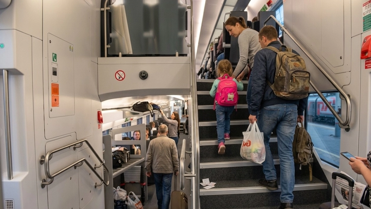 Нашел идеальный вагон РЖД: в нем все купе одноместное и двухспальный диван - есть все, чего пассажиры ждали десятилетиями