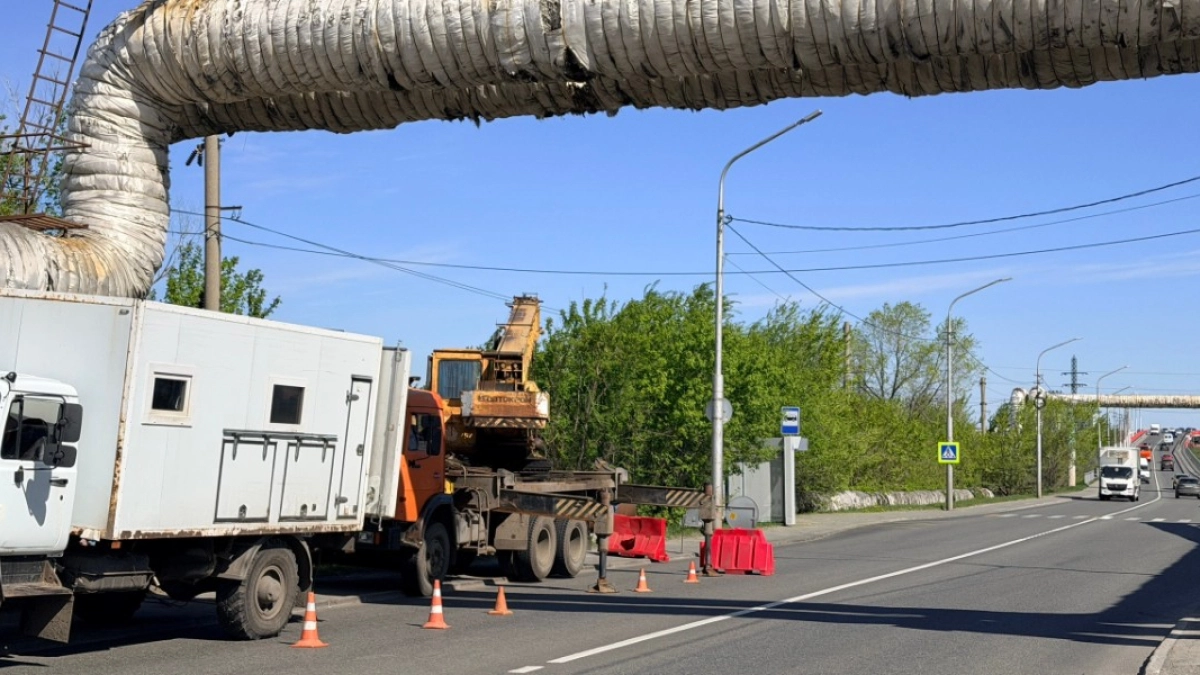 В Кургане проходят гидравлические испытания тепломагистрали «Север-1»