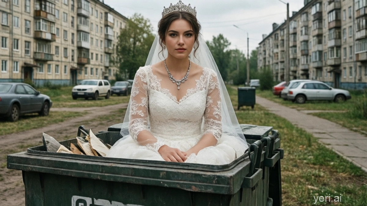 Повезло: нашла на помойке новое свадебное платье - мои варианты его использования