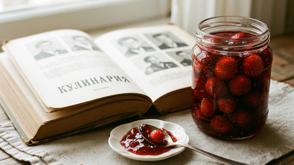 Клубничное варенье из поваренной книги 1955 года: забытый рецепт из СССР