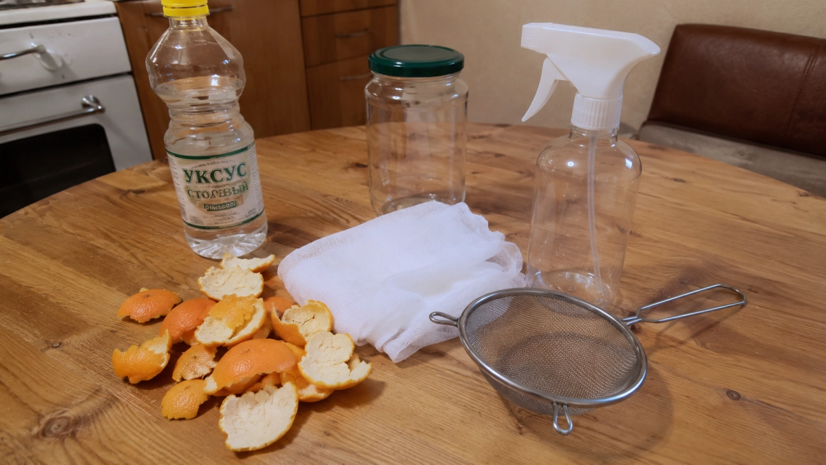 Мандариновые корки не выбрасываю, пока не залью их уксуcом: эффективное средство для стеклянных и деревянных поверхностей