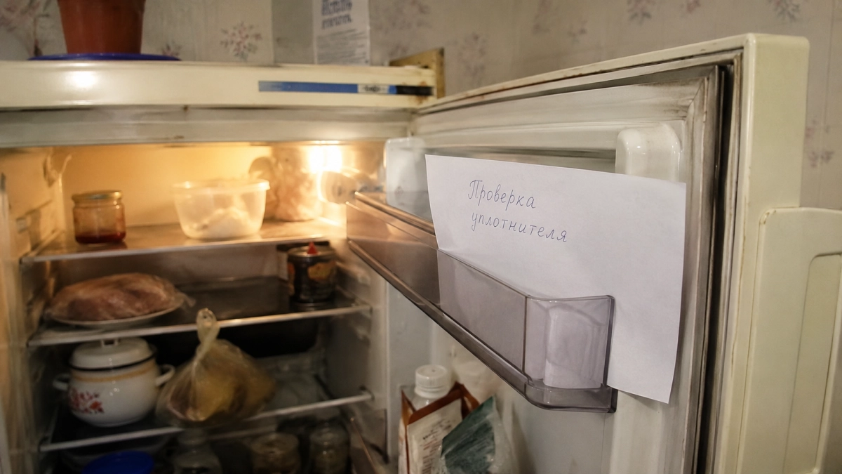 Вставила лист бумаги в дверцу: теперь холодильник работает дольше, а продукты не портятся — подсказка опытного мастера
