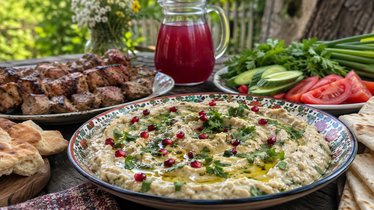 Есть летний вариант вкуснее сырно-яичной намазки: бабагануш — арабский крем из баклажанов: дымный, кунжутный, хорош к лавашу, овощам, мясу