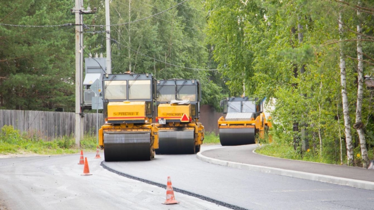 В Кургане подходит к концу капремонт дороги в мкр. Теплый Стан