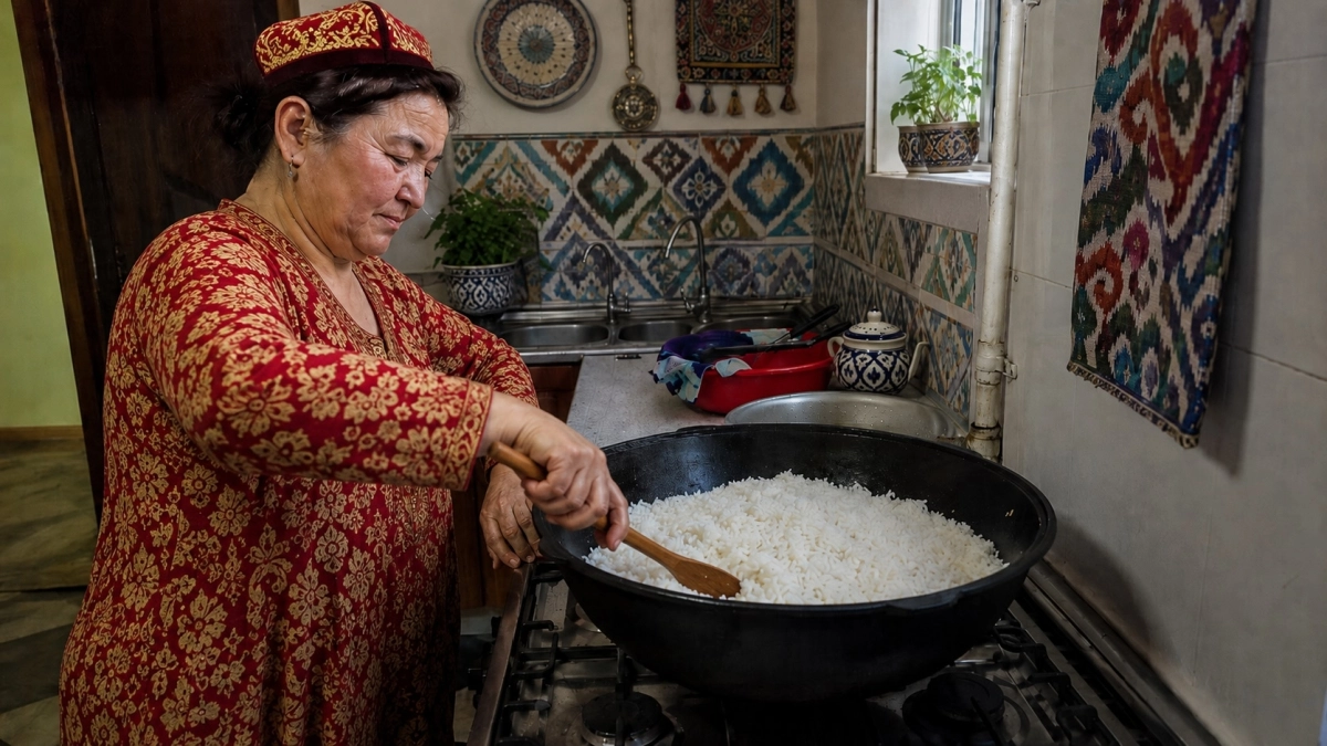 Рассыпчатый рис зернышко к зернышку: готовим по узбекскому методу с маслом и кипятком — идеальный гарнир
