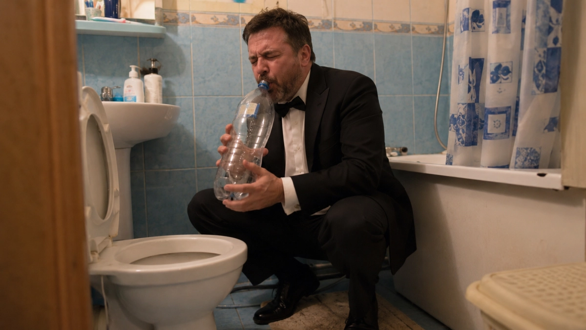 Не химия и не физика: есть творческий способ выбить засор из унитаза — тромбон чистоты из пластиковой бутылки