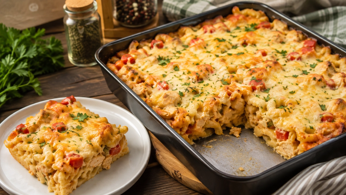 Макароны больше не варю: готовлю из них запеканку с курицей и сырной заливкой — так же просто, но гораздо вкуснее