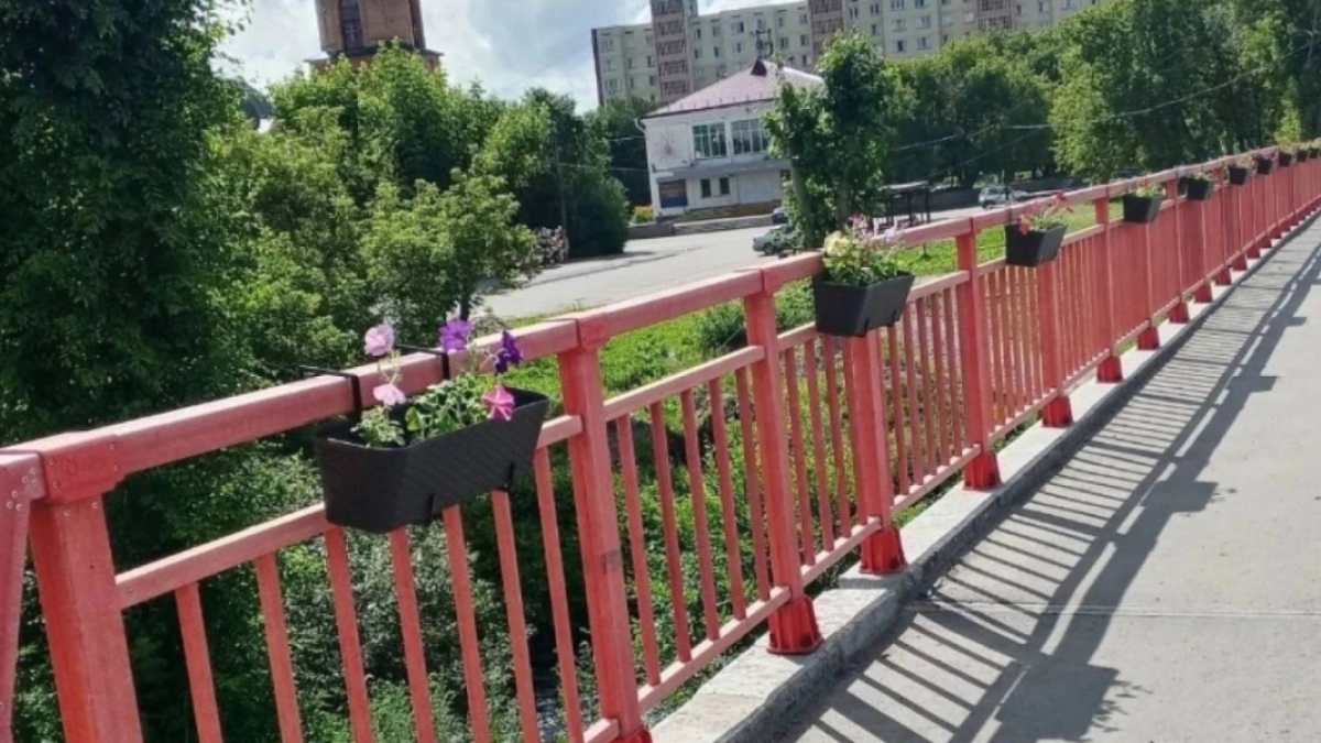 Курганские полицейские задержали подростков, уничтоживших кашпо с цветами на мосту через р. Черная