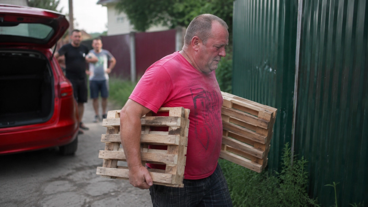 Дачники скупают на Авито деревянные паллеты: дома собирают вертикальные грядки на зиму своими руками