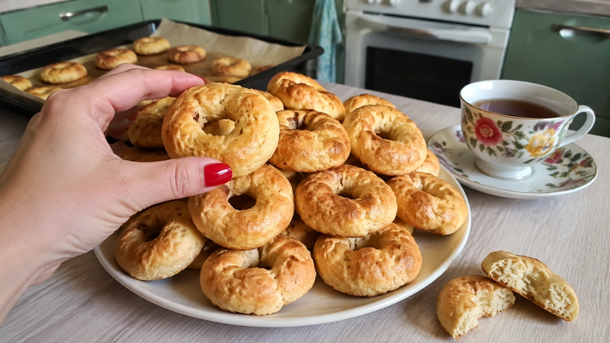 Беру самый дешевый творог и пеку гору «Колечек»: творожные вкусняшки быстрее сырников и проще оладушек