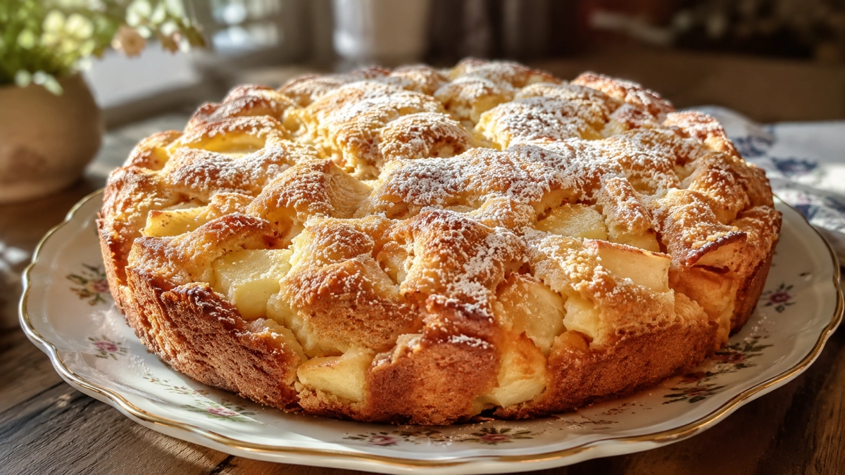 Беру три яблока и кефир — получаю сочный и пышный пирог: вкуснее шарлотки, а готовится всего 35 минут