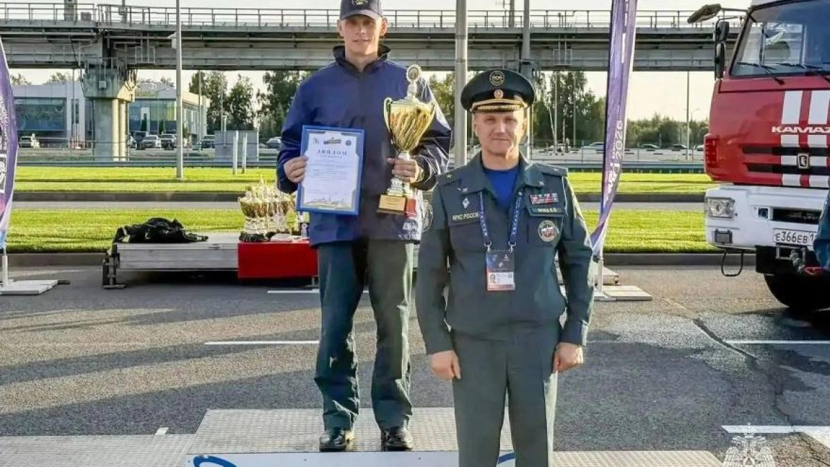 Курганский огнеборец взял бронзу на Пожарном Олимпе