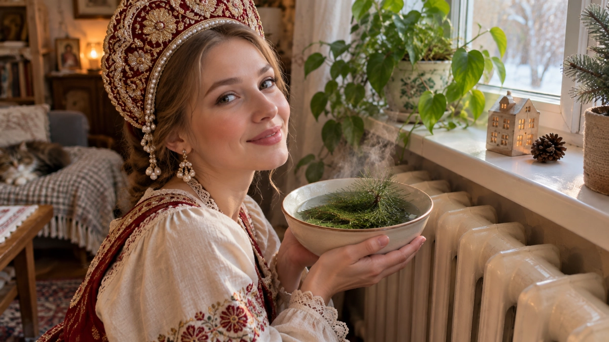 Ставлю миску у батареи — и воздух будто после дождя в сосновом лесу: метод русских царевен