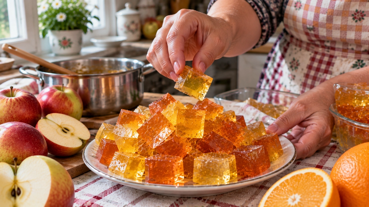 Беру 3 яблока и 1 апельсин, варю прозрачный мармелад — нежнее желе и вкуснее магазинных мишек