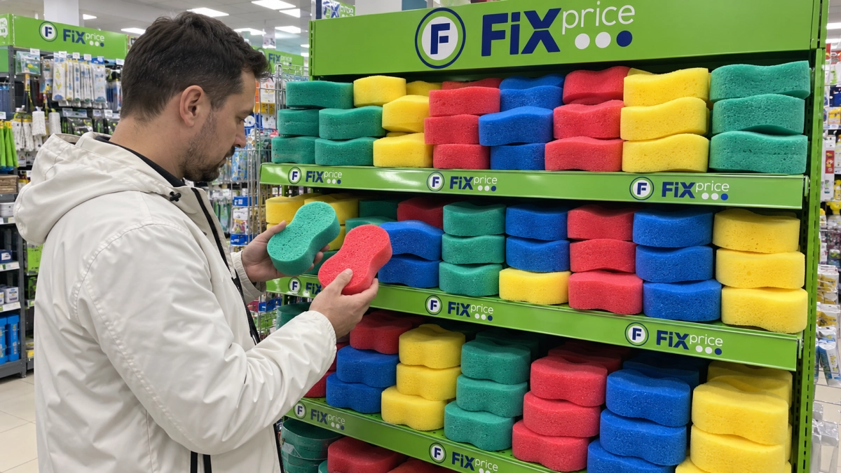 Купили губку для мытья автомобиля из Fix Price — оказалось, у нее еще 3 полезные функции: пришлось возвращаться за добавкой