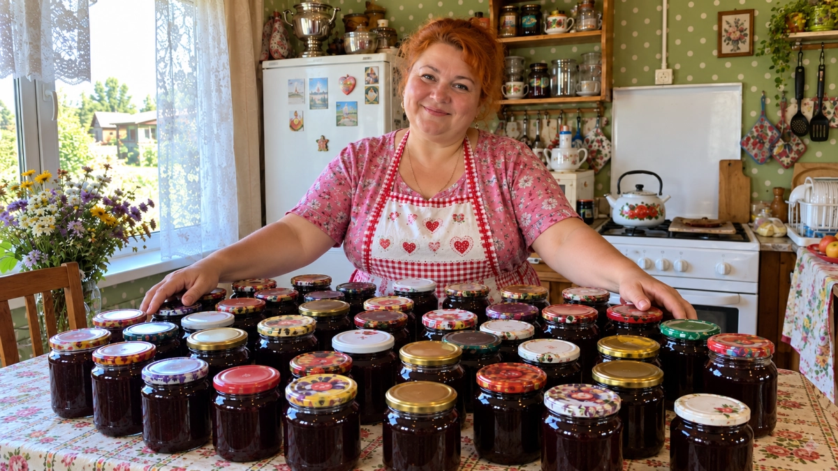 Пока все думают, что сезон варенья окончен, я только начинаю: рубиновое варенье из черноплодки кручу во все банки