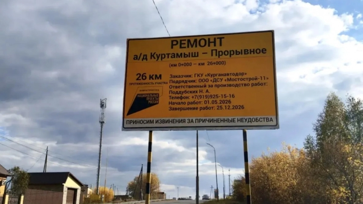 В Куртамышском округе завершают ремонт участков межмуниципальных дорог