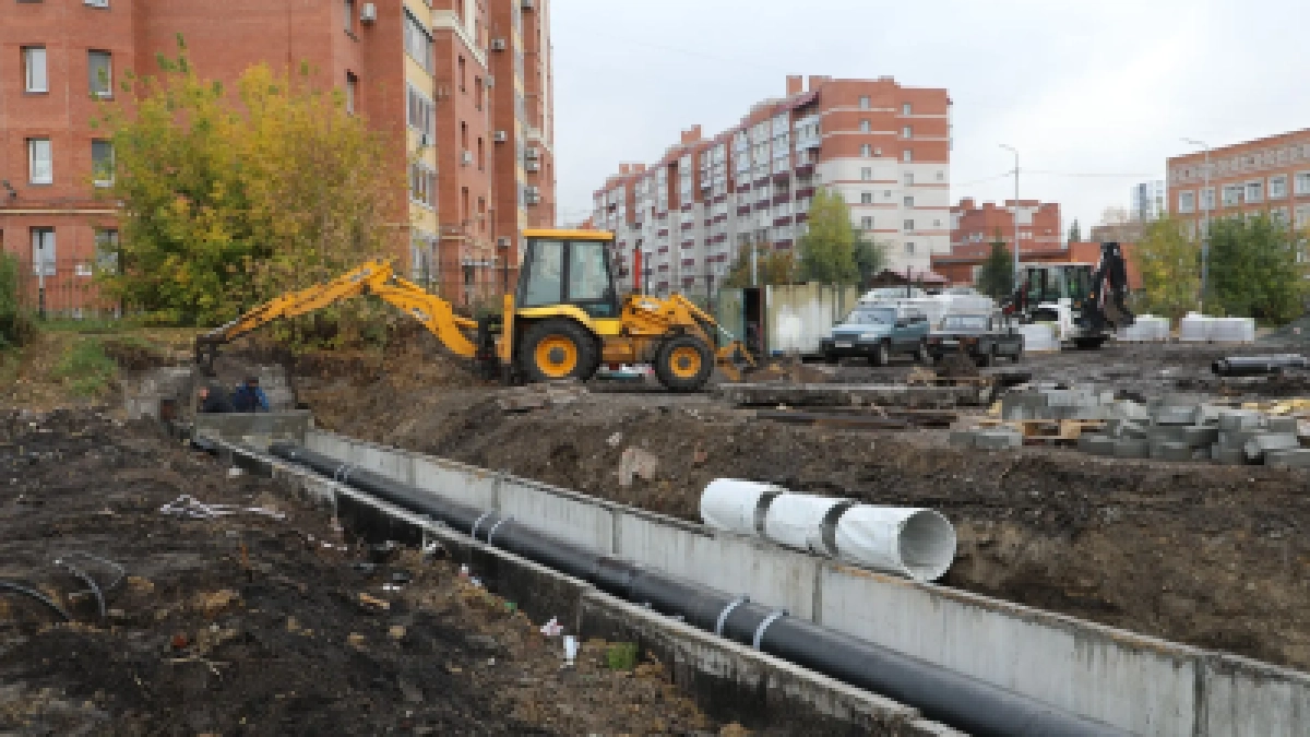 В Кургане завершили замену теплотрассы на Пушкина — Карельцева