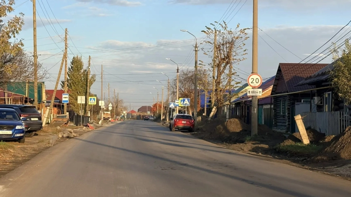 В курганском мкр. Рябково продолжается масштабное обновление ул. 9 Мая