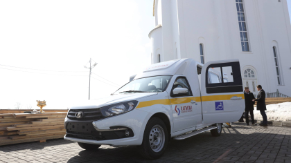 В Курганской области появился автомобиль для перевозки раненых бойцов